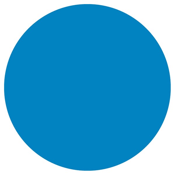 Identity Group Circle Decal, Blue, 15" 8616XBL
